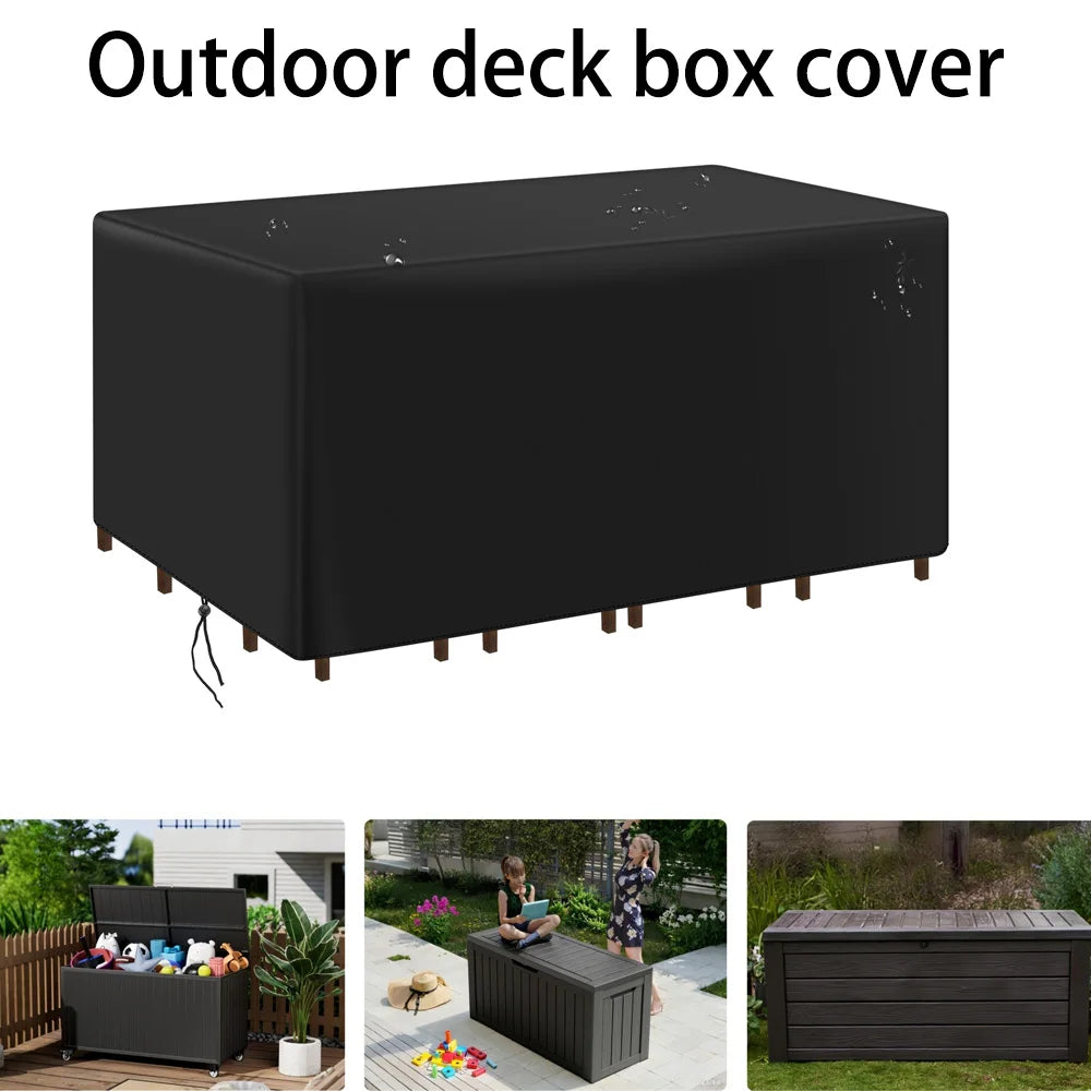 Outdoor Furniture Cover, Dust-proof, Waterproof and UV-proof Cover, Courtyard Garden Sunshade Protection Cover  Multi-size