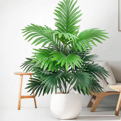 Artificial Palm Tree - Large Fake Tropical Plant Suitable for Indoor Outdoor Decoration Without Pot