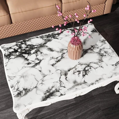 Marble Pattern Wallpaper, Self Adhesive Wall Sticker, Waterproof & Oil-proof Wall Decal, Wall Decor for Home Kitchen Living Room
