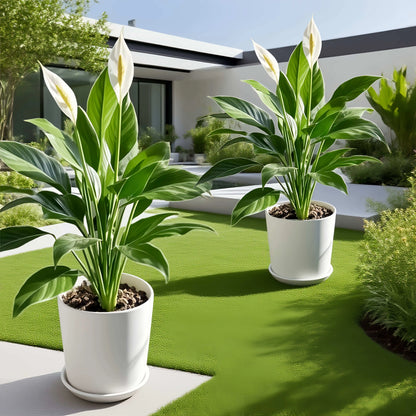 1/2pcs Large Artificial Plant and Flower set Realistic Indoor/Outdoor Fake with Foliage - All- Wedding/Residential Decor
