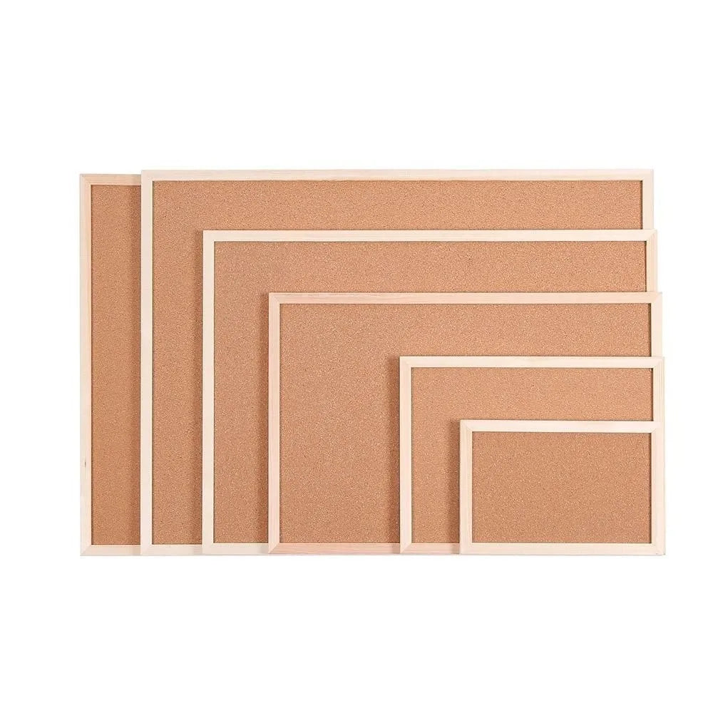 Pictures Wall Plate DIY Cork Display Panel Soft Decorative Cork Board Hanging Wood Memo Bulletin Board Cork Board