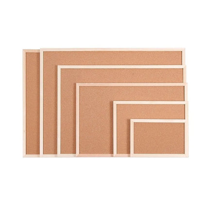 Pictures Wall Plate DIY Cork Display Panel Soft Decorative Cork Board Hanging Wood Memo Bulletin Board Cork Board