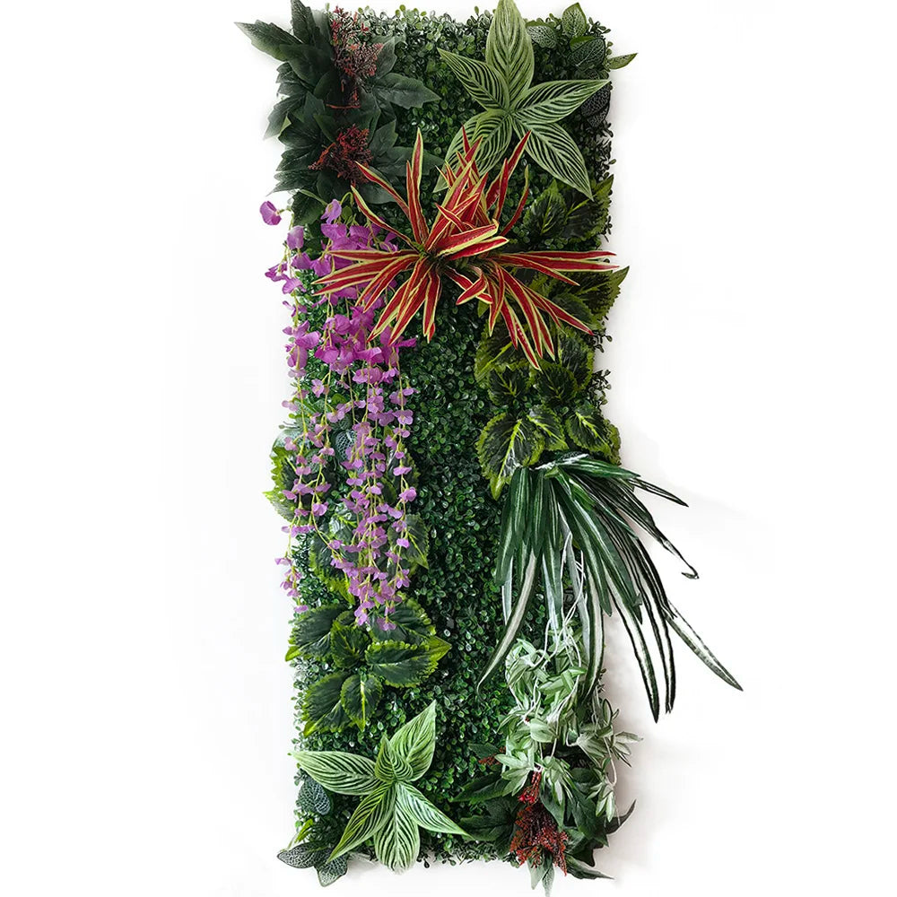 HUA TIAN 40*120CM Artificial Plant Turf Grass Moss Subtropical Plant Decoration Home Fake Wall Panel Lawn Garden Decoration