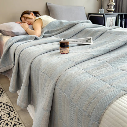 100% Cotton Blanket for Bed Breathable Lightweight Throws Blanket Soft Cozy Home Decoration Large Bed Cover Boho Towel Blankets