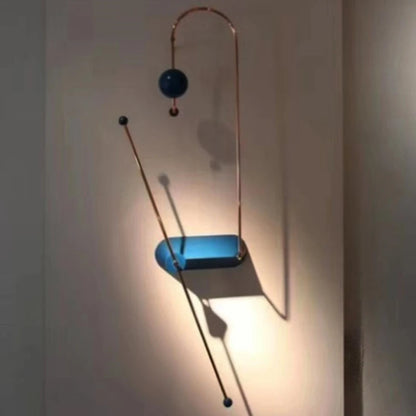 Odd Matter Wall lamp Home Gold Blue rotating lamp Bedroom designer replica lamp Nordic Loft wall art decor living room light