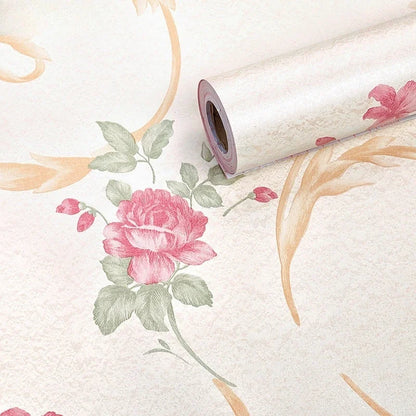 Home Decor Retro Floral Wallpaper Renovation of Bedroom and Living Room Decorative Walls