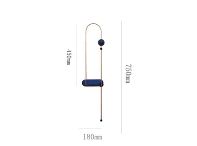 Odd Matter Wall lamp Home Gold Blue rotating lamp Bedroom designer replica lamp Nordic Loft wall art decor living room light