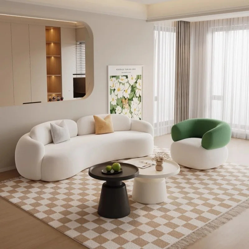 Lazy Cushion Living Room Sofas Adults Comfortable Elegant Relax Sofa Designer Floor Meuble De Salon Home Furniture Accessories