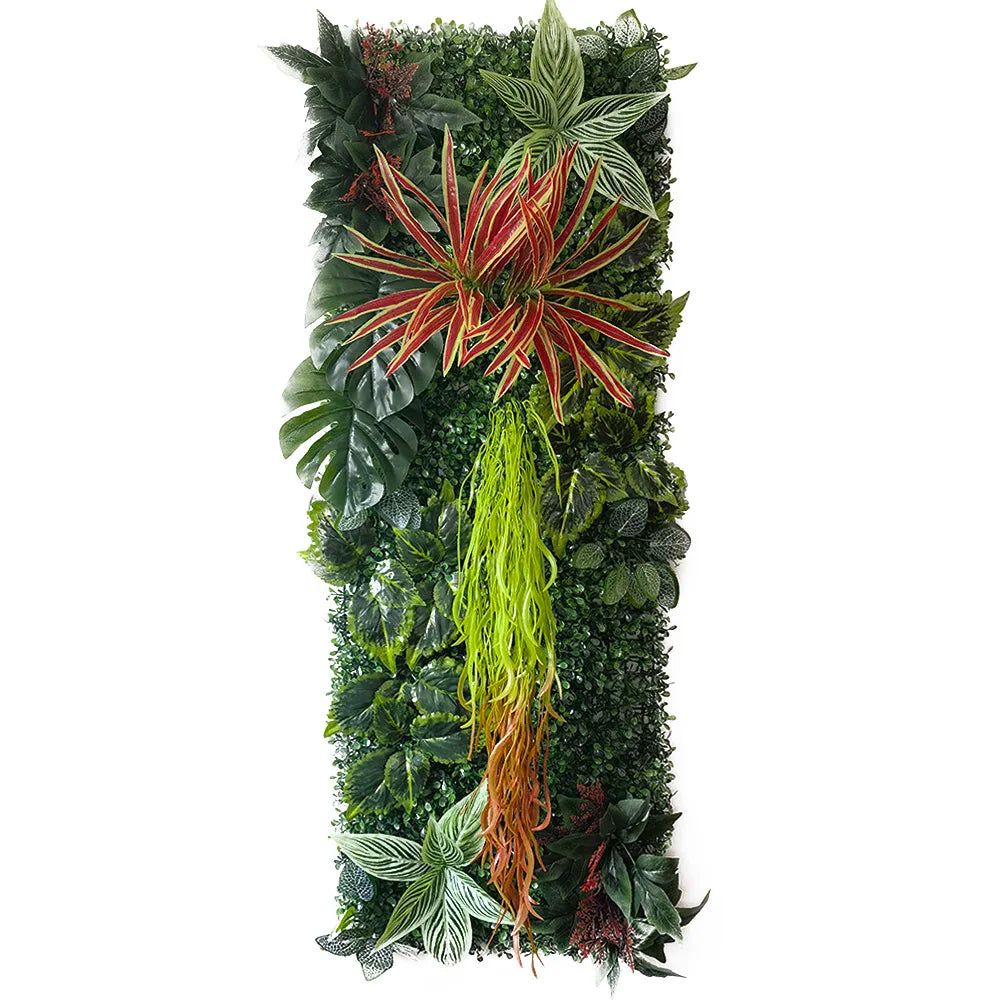 HUA TIAN 40*120CM Artificial Plant Turf Grass Moss Subtropical Plant Decoration Home Fake Wall Panel Lawn Garden Decoration