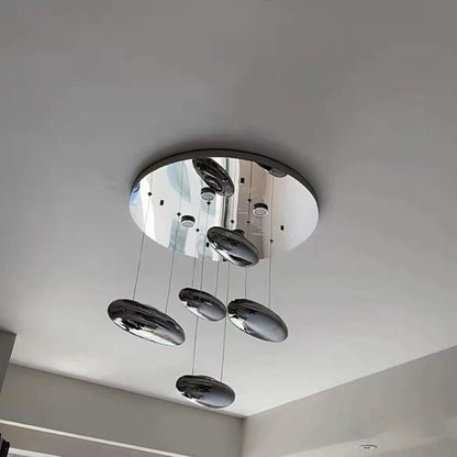 Italian Minimalist Design Living Room Hanging Water Drop Lamp Modern Creative Bedroom Decoration Exhibition Hall Chandelier