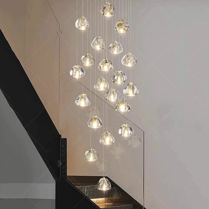Modern home decoration crystal chandeliers for hall, staircase, indoor lighting fixtures, ceiling lamps, living room exquisite i
