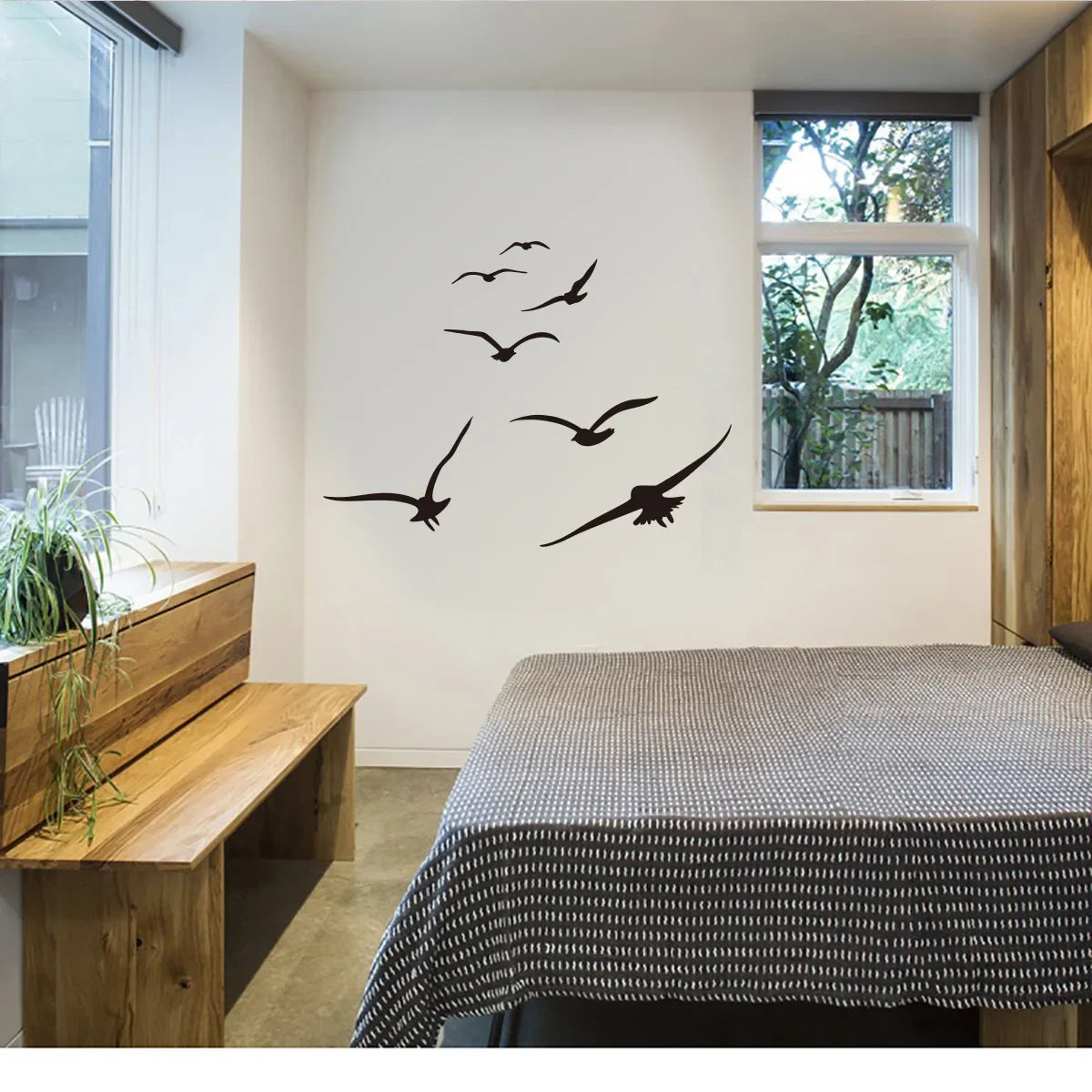 Seagull Black Shadow Wall Stickers Wallpaper Self-adhesive Waterproof For Living Room Bedroom Tv Decor Home Decorations