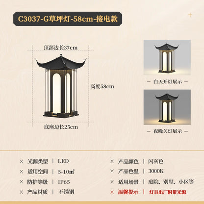 Chinese outdoor wall waterproof exterior courtyard classical courtyard wall decorative villa door