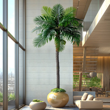 Coconut Tree Palm Tree 180cm/220cm/250cm/300cm Stimulation Indoor/outdoor Hotel Decorative Artificial Plants（without coconuts）