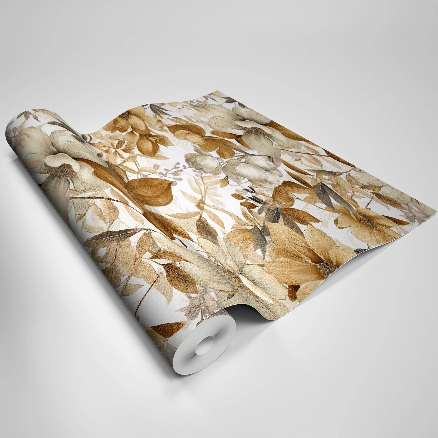 Floral Texture Frosted Wallpaper Bedroom Living Room Wall Decoration Self-Adhesive Wall Stickers Waterproof Moisture-Proof