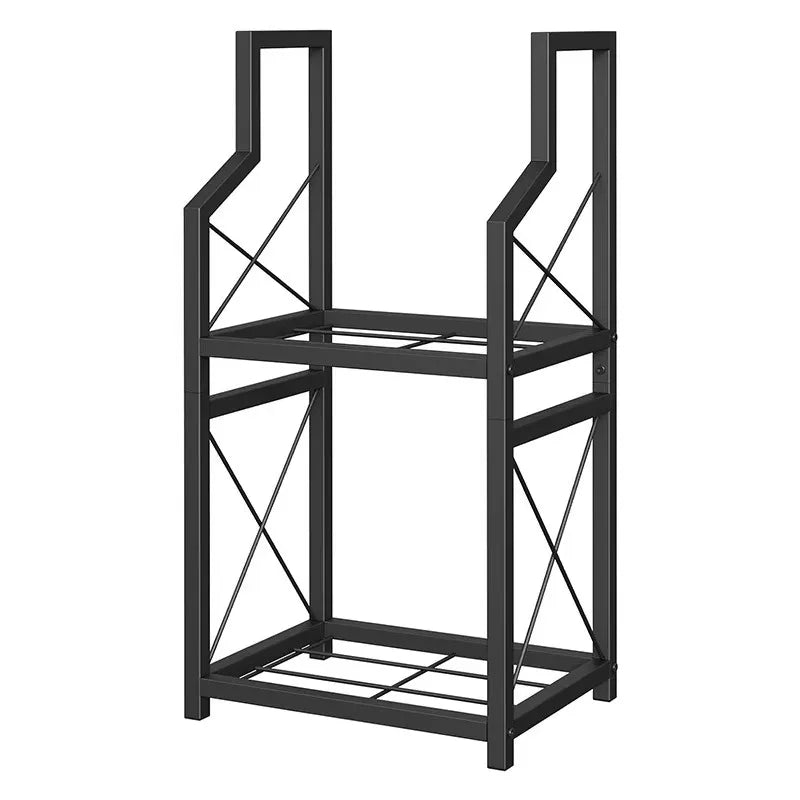 Fireplace Firewood Iron Double-layer Multi-layer Portable Comfortable Modern Indoor/Outdoor Log Stacking Storage Rack