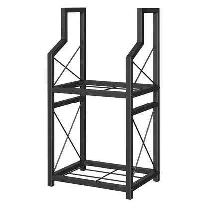 Fireplace Firewood Iron Double-layer Multi-layer Portable Comfortable Modern Indoor/Outdoor Log Stacking Storage Rack