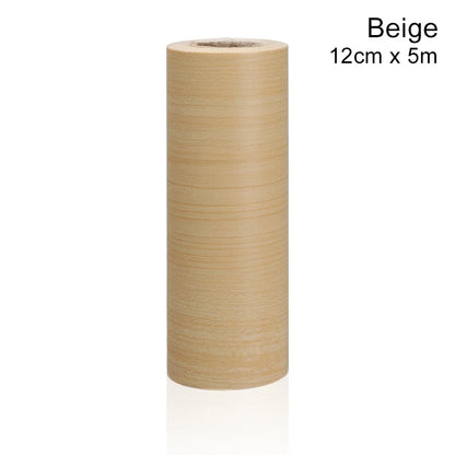 Self-adhesive PVC Waterproof Wood Waist Line Wallpaper Skirting Line Wall Border Stickers Home Decor
