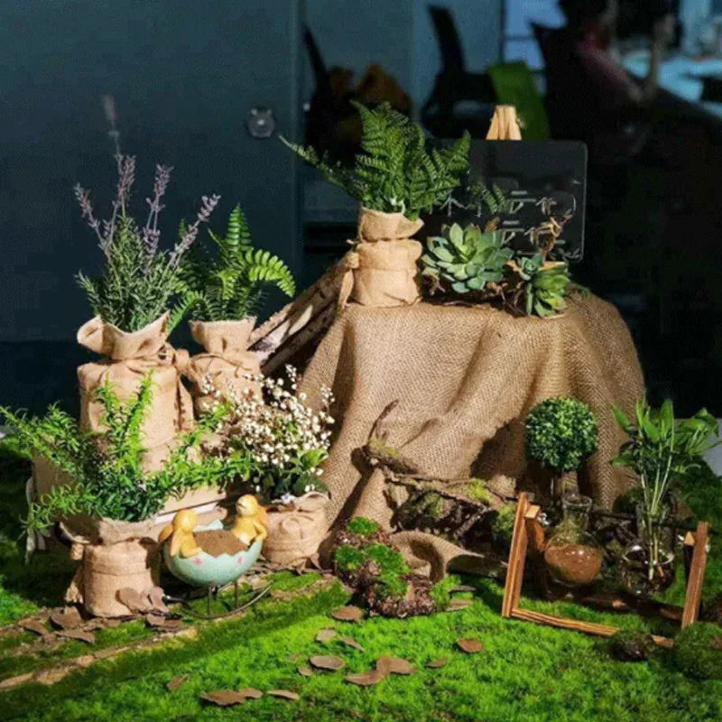 50X50cm Artificial Grass Rug Fake Moss Lawn Garden Landscape Turf Roll Festival Wedding Decoration  Mat Carpet
