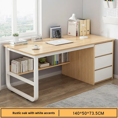 Desk Desktop Computer Desk Simple Home Desk Student Bedroom Bookshelf Integrated Writing Desk