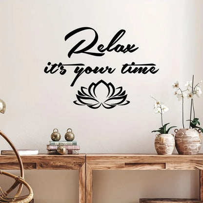 Relax It's Your Time Wall Sticker Decals Home Decor For Hallway Wall Stickers Waterproof Wallpaper