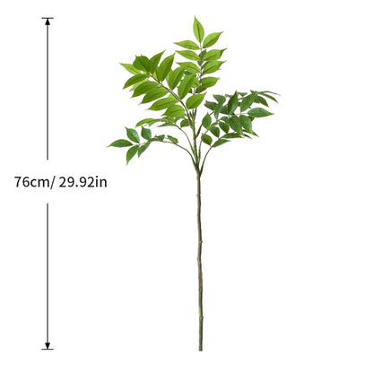 76-140cm Artificial Ficus Tree Large Fake Nandina Plants Plastic Palm Branch Tall Faux Sumac Plant For Home Garden Office Decor