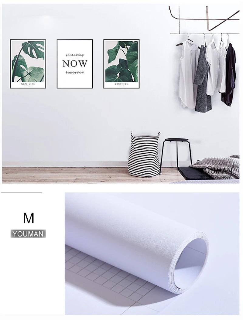 Wall Furniture Renovation Stickers Waterproof Moisture-proof Self-adhesive Paper Vinyl Wallpaper For Kitchen Cooktop Cabinets