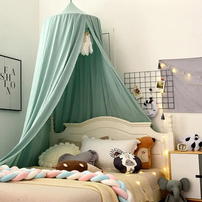 Dome Bed Curtain Children's Windscreen Crib Surround Bed Head Decoration Shading Mosquito Net Bed Tent Large Size Castle Game