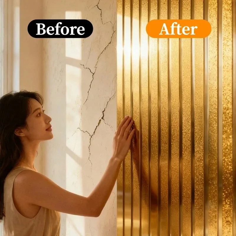 Removable Waterproof Wear Resistant European Luxury Textured Wall Sticker for Bathroom Kitchen Background Hotel Renovation