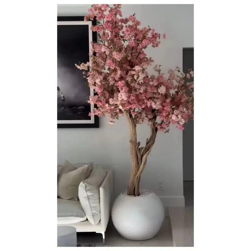 【Factory Price】Indoor And Outdoor Fiberglass Large Garden Flower Pots Artificial Plants