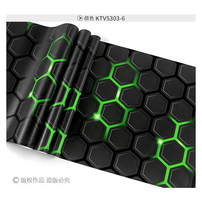 KTV Wallpaper Wallpaper 3D Stereoscopic Technology Internet Cafe Background Live Theme E-sports Hotel Decoration Wall Covering