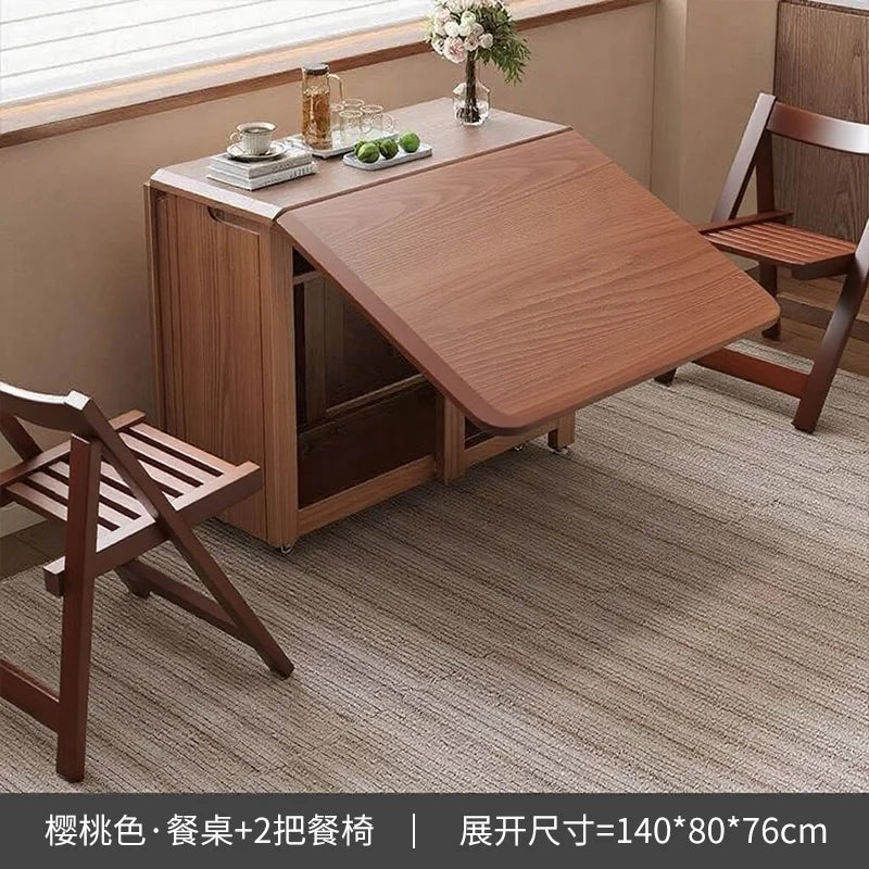 Rustic Dark Dining Tables Folding Nordic Modern Multifunctional Dining Tables Elegant Vintage Table A Manger Pliante Furnitures