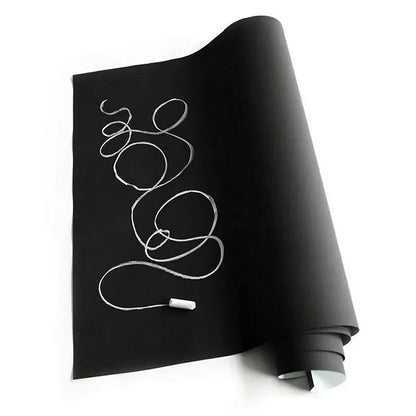 Blackboard Wallpaper Self Adhesive DIY Removable Reusable Erasable Chalkboard Sticker