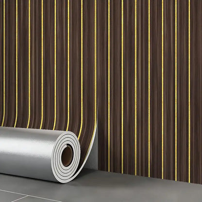 Thick Brown Grid Peel and Stick Wallpaper Faux Plaid Design Waterproof Moisture-Proof for Walls Ceilings Home Decor