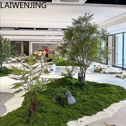 HLZ Artificial Green Plant Fake Tree  Indoor and Outdoor New Simple Landscaping Decorative Tree Artificial Green Plant
