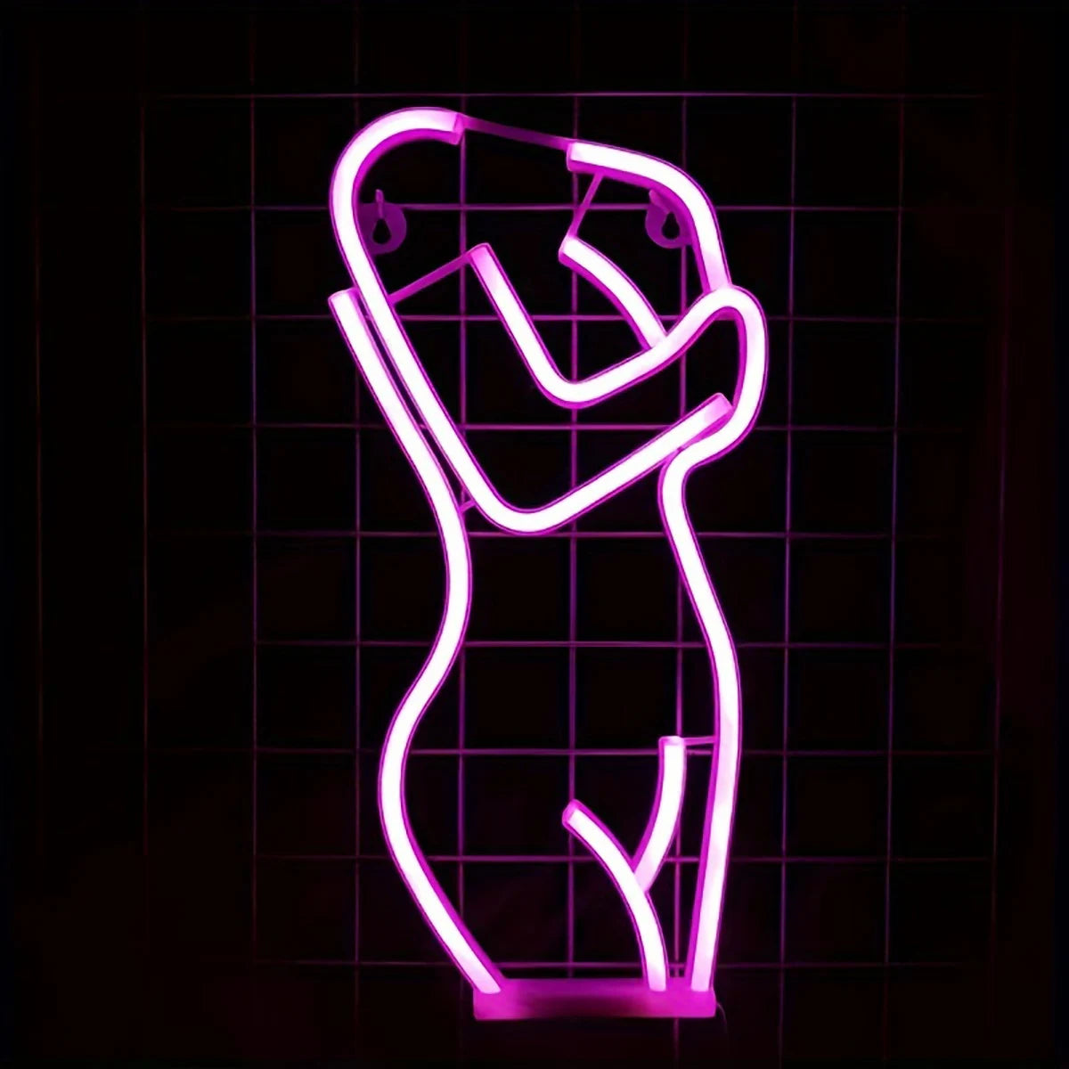 Women's contoured LED neon lights USB or battery powered bedroom walls, bar club studios, game rooms, birthday party decorations