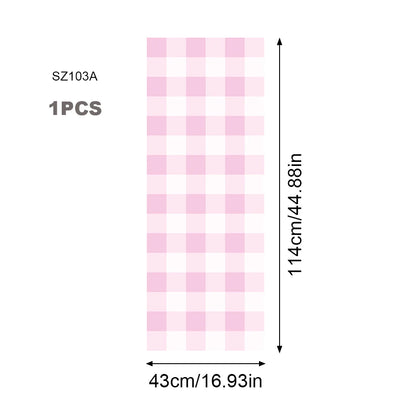 Pastel Checkered Pink & Green Wallpaper Nursery Child Art Decal Kids Room Bedroom Living Home Decor Waterproof Peel and Stick