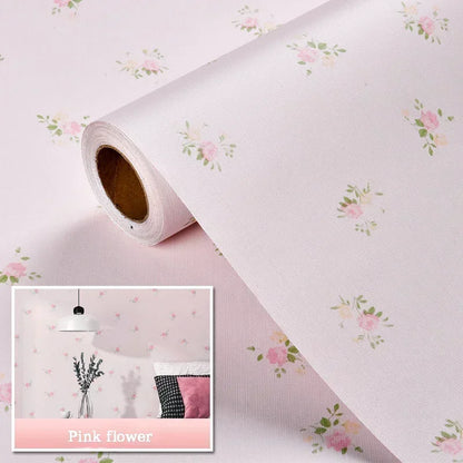 Self-adhesive Wallpaper Pastoral Flowers Waterproof and Moisture-proof Home Stickers for Living Room Bedroom Floral Decoration
