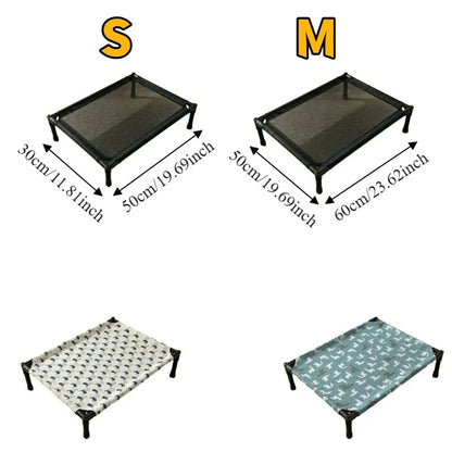 Pet Furniture Non-Slip Dog Marching Bed Moisture Proof Removable Elevated Pet Bed Breathable Washable Cat Sofa Bed Camping