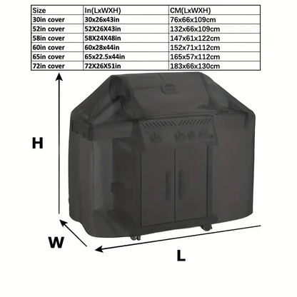 BBQ Grill Barbeque Cover  Anti-Dust Waterproof Weber Heavy Duty Charbroil BBQ Cover Outdoor Rain Protective Barbecue Cover
