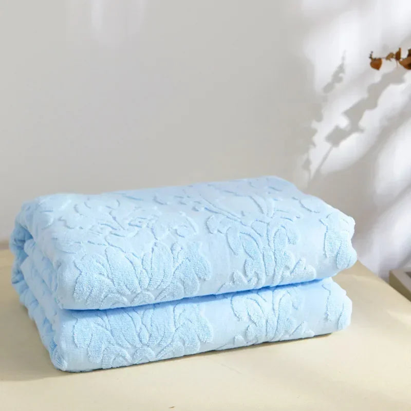 Jacquard Cotton Towel Thread Blanket for Adults Kids Soft Breathable Bedspread Bedclothes Summer Throw Blankets on Sofa/Bed