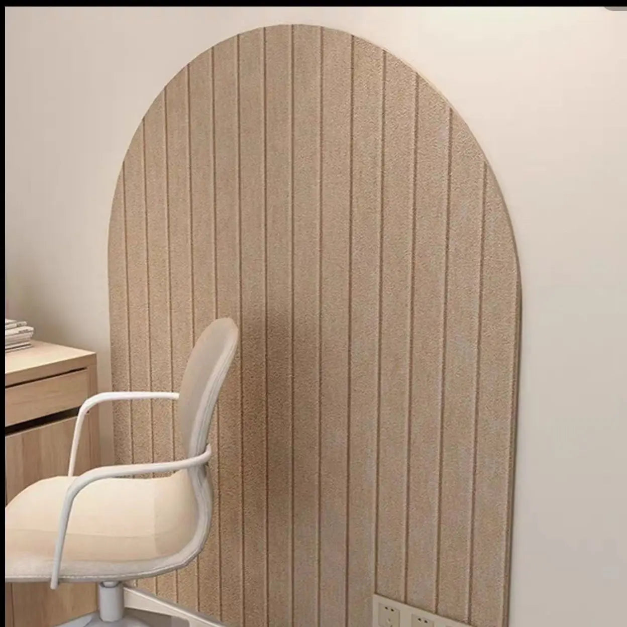 Felt Board Wall Stickers Thick Anti-collision Protect Wallpaper Decor Photo Message Background Arched Bridge Shape Bedroom Art