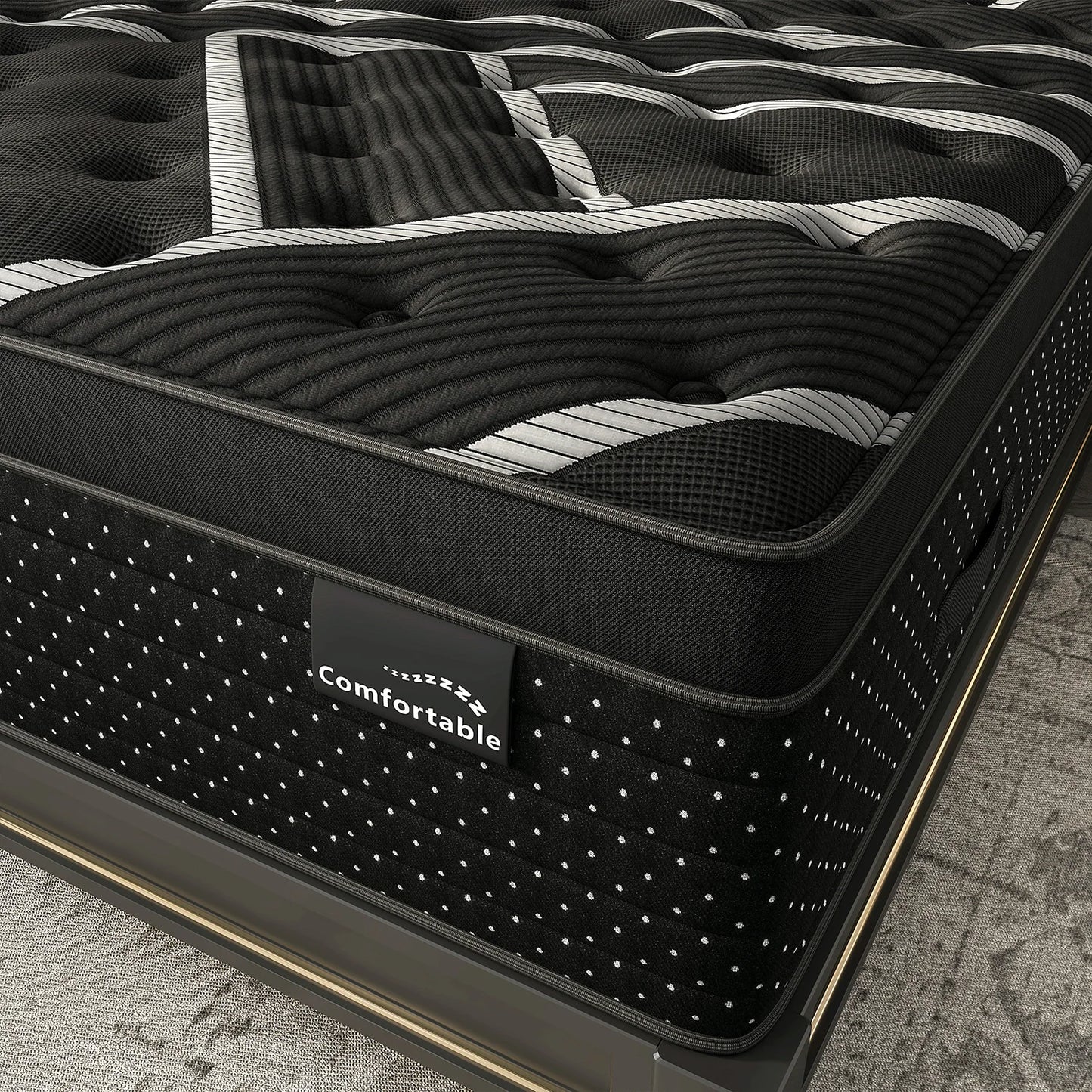 12/14inch Hybrid Gel Memory Foam Mattress with Pocket Spring Medium Firm Motion Isolation Twin Full Queen King Mattress in a Box