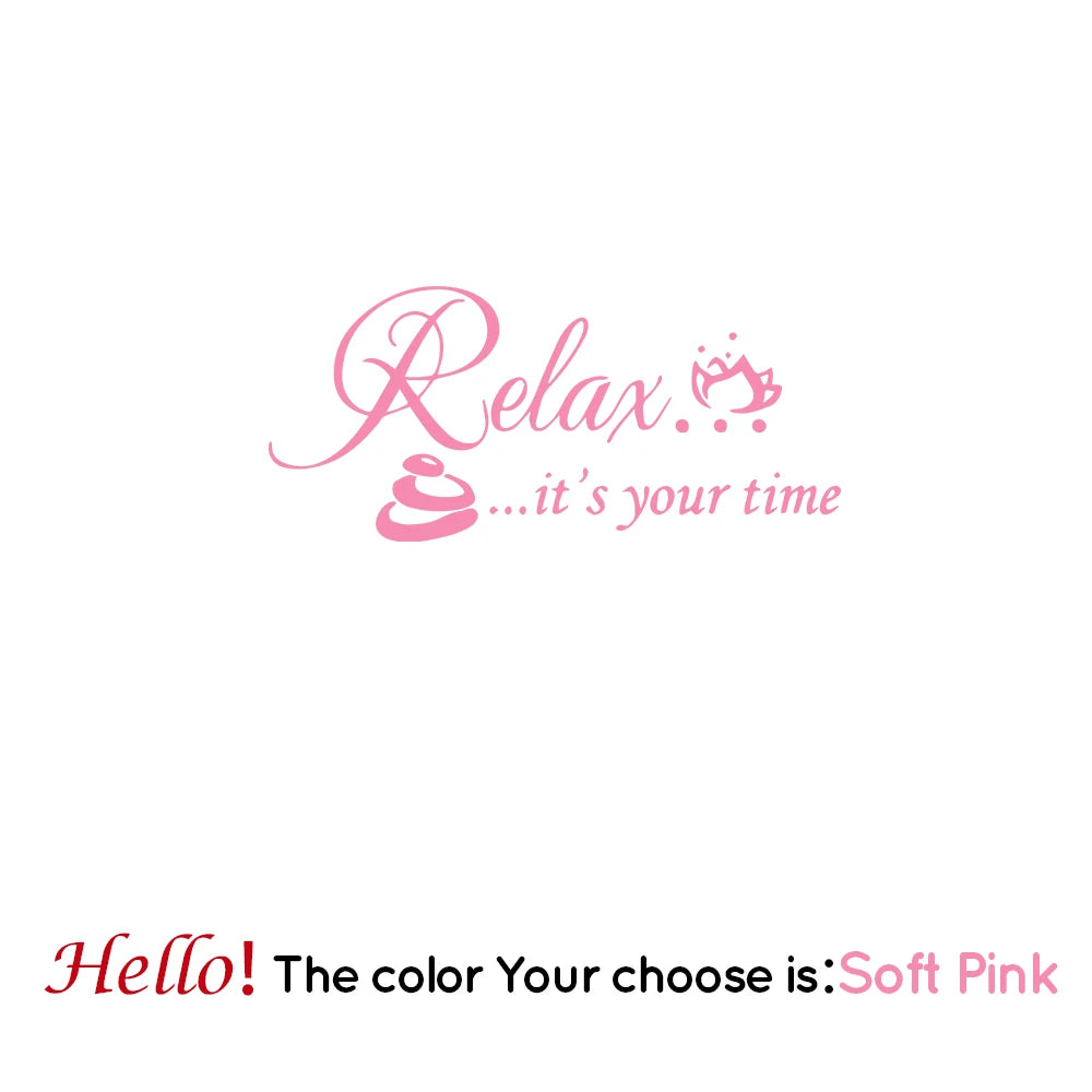 Relax It's Your Time Wall Sticker Decals Home Decor For Hallway Wall Stickers Waterproof Wallpaper