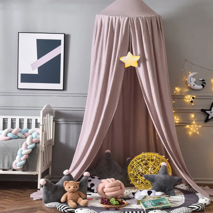 Dome Bed Curtain Children's Windscreen Crib Surround Bed Head Decoration Shading Mosquito Net Bed Tent Large Size Castle Game