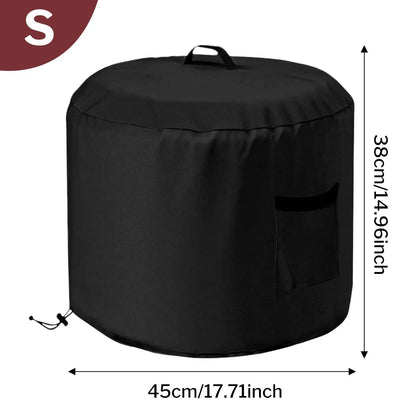 Outdoor Fire Pit Cover Waterproof Outdoor Round Fire Pit Cover Weatherproof Oxford Fabric Protector For Barbecue Bonfire