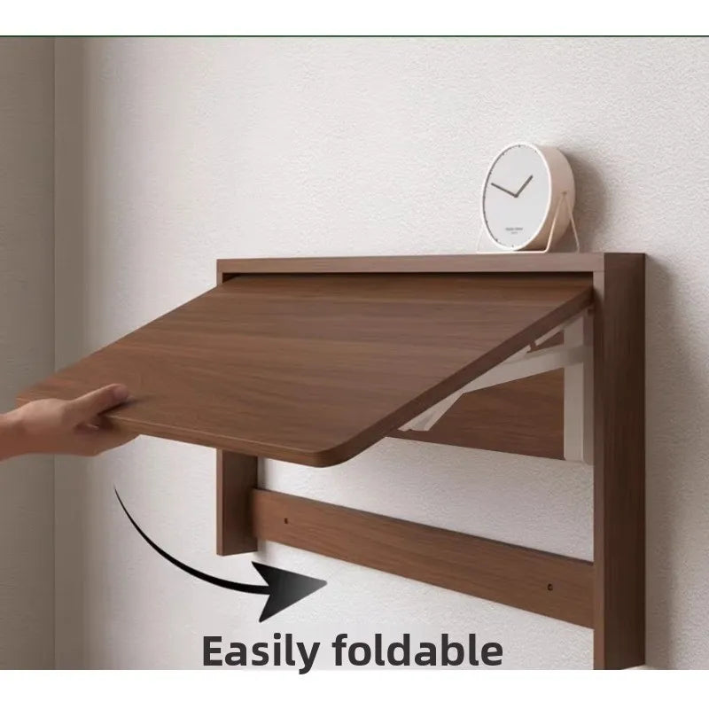 Multifunctional Wall Mounted Folding Dining Table Hidden Desk for Small Space Ultra Thin Storage Unit Study Computer Desk