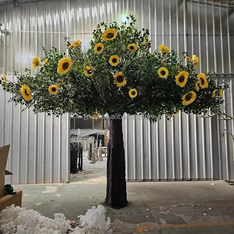 Custom Outdoor Indoor Decoration Green Plant Realistic Olive 6.5ft 8ft 10ft Artificial Olive Tree for Hotel Event Garden