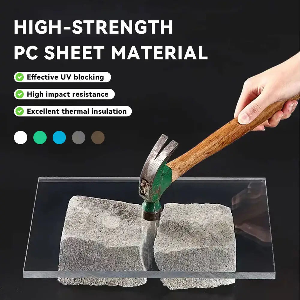 Outdoor Polycarbonate Door Awning Window Canopy Porch Rain Shield UV Protection Patio Cover Aluminum Frame Modern Front Door