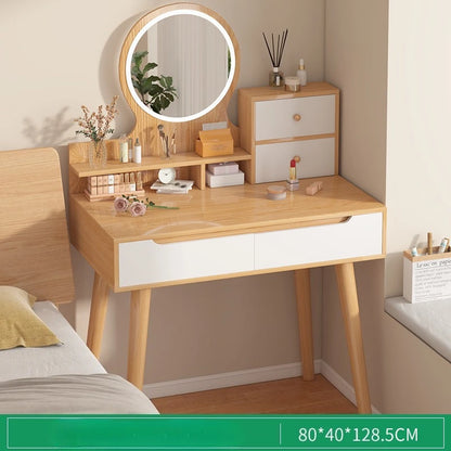 Dresser girl bedroom Internet celebrity dressing table small apartment bedroom modern light luxury storage cabinet integrated